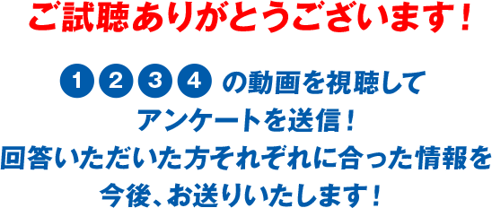 ご視聴ありがとうございます!1,2,3,4の動画を視聴したらあとはアンケートを送信するとAOエントリー資格がゲットできる!（高校2年生）